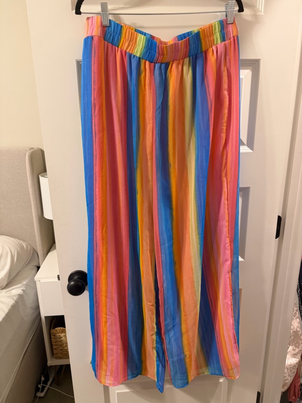 Cato Multicolor Striped Elastic-Waist Skirt